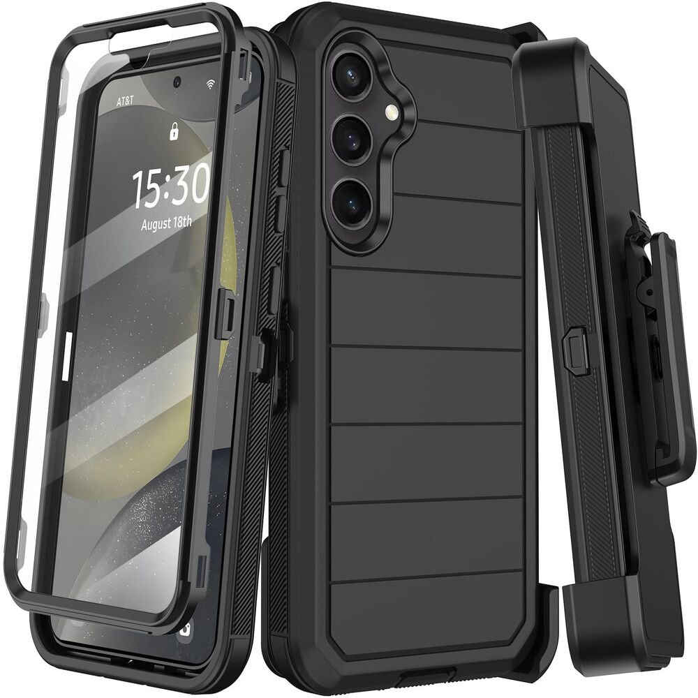 Galaxy S24 Case With Belt Clip Holster & Kickstand,Built-In Screen, 20K185PH003